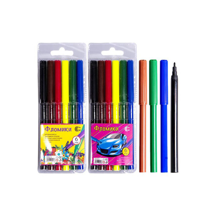 Детские Фломастеры "Фломики" Color-It Cr550-6 6 цветов