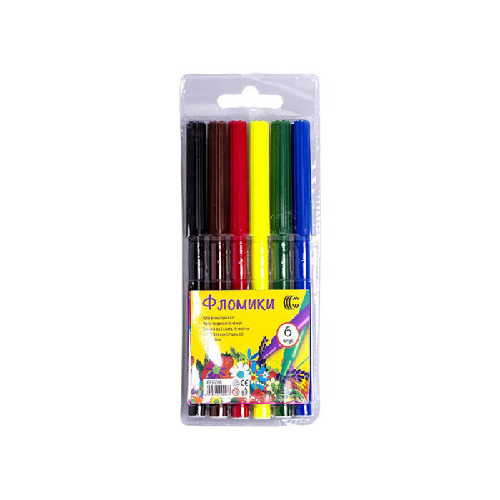 Детские Фломастеры "Фломики" Color-It Cr550-6 6 цветов