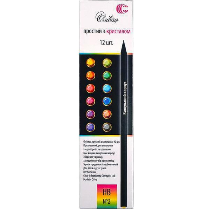 Набор простых карандашей "Brilliant" Cr-155-12 (84255) в упаковке 12 штук