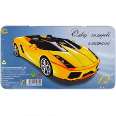 Карандаш 12 цветов Crм555-12 Metal elastico "С" Машина