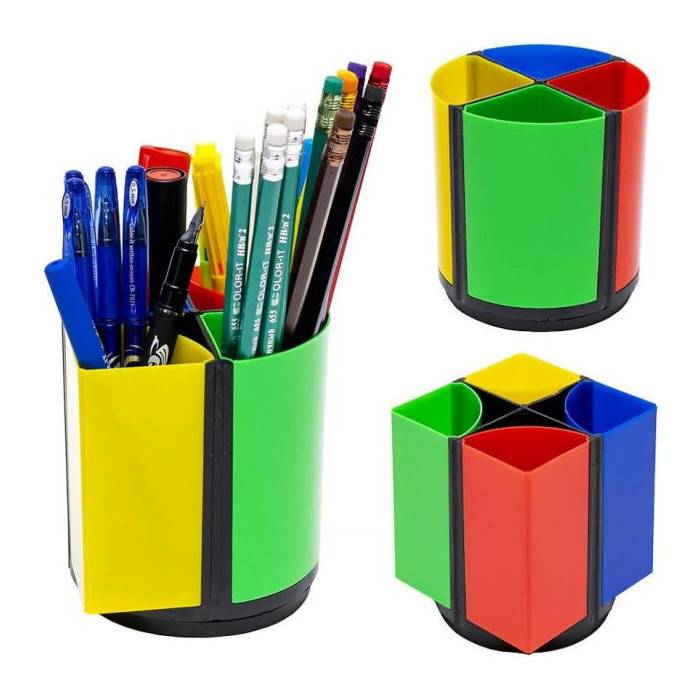 Склянка для ручок Color-It 468 пластикова 10х10х11 см