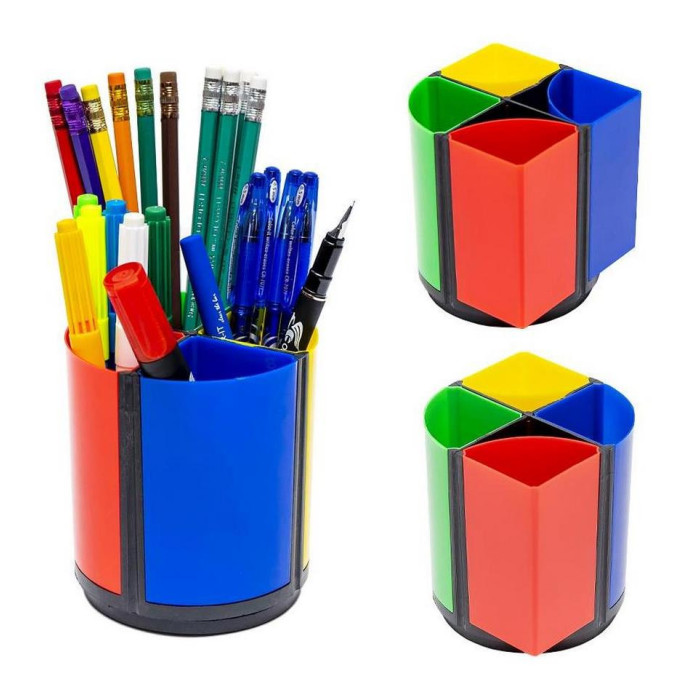 Склянка для ручок Color-It 468 пластикова 10х10х11 см