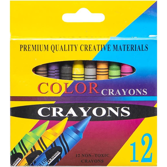 Восковые Карандаши 12 Цветов Crayons 2688A                                                          