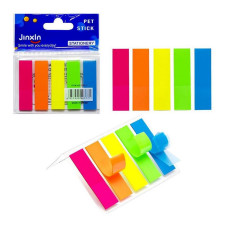 Закладка неонова "Stick Notes" Color-It Р01-1, 5 кольорів