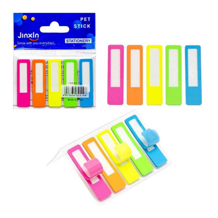 Закладка неоновая "Stick Notes" Color-It Р36, 5 цветов
