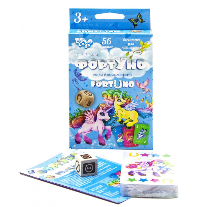 Детская развивающая настольная игра "ФортУно Cute Unicorns" Uf-04-01U на укр. языке