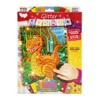 Креативное творчество "Блестящая мозаика: Dinosaurs" Бм-02-01, 20.6х26 см