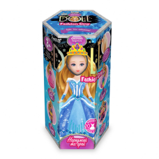 Набір для ліплення Princess Doll Clpd-02, 2 види пластиліна в комплекті Блакитне плаття