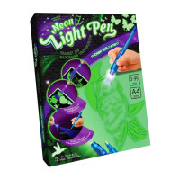Набор для рисования ультрафиолетом Neon Light Pen Nlp-01-01U с трафаретами