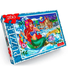 Пазл "Русалка" Danko Toys C260-13-10, 260 ел.