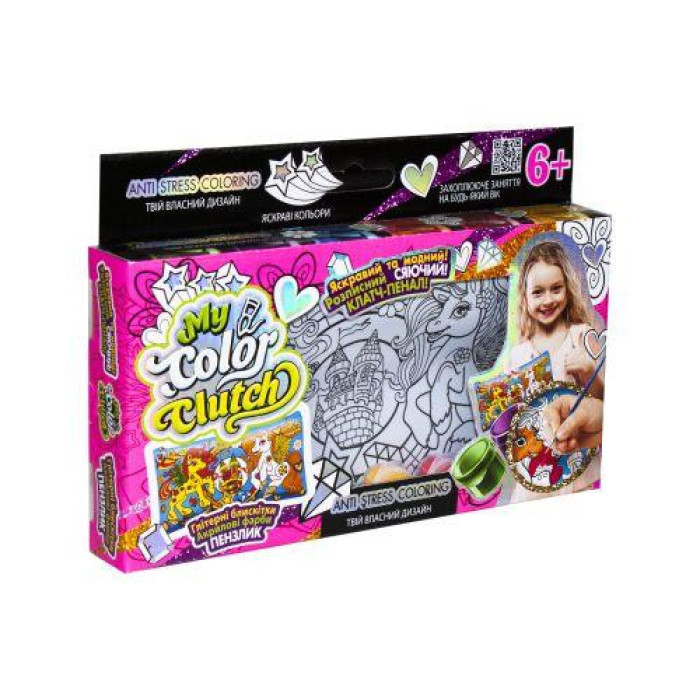 Пенал разрисовка "My color Clutch" Danko Toys Ccl-01-01U Пони