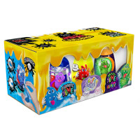 Вязкая масса "3 в 1" Magnetic Slime, "Fluffy Slime", "Crazy Slime Fluoric" Slm-14-01U цвета в ассортименте