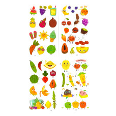 Набор детских временных тату «Овощи и фрукты» tattoo-kids-mini-set-fruits