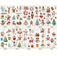 Набор детских временных тату «Рождество» kids-tatto-set10-christmass