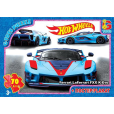 Пазли дитячі "Hot Wheels" Fw716, 70 елементів