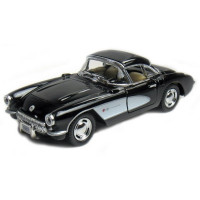 Машинка инерционная "1957 Chevrolet Corvette" Kt5458W-3 масштаб 1:36 Черный