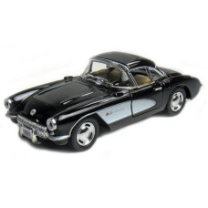 Машинка інерційна "1957 Chevrolet Corvette" Kt5458W-3 масштаб 1:36 Чорний