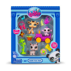 Ігровий набір "Сафарі" Littlest Pet Shop 00524 аксесуари та 3 фігурки