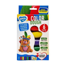 Набор теста для лепки "Color" Тм Lovin 41175, 6 цветов по 35 г