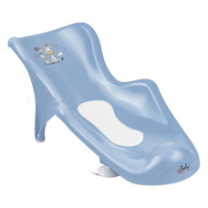 Гірка для купання з антиковзаючим килимком Maltex Zebra Bath cradle with anti-slip mat 6654_35 blue (блакитний)