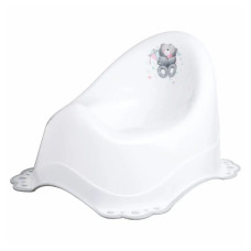 Горщик з антиковзаючим покриттям Maltex Bear Chamber pot with anti slip rubber 4064_60 white (білий)