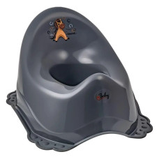 Горщик з антиковзаючим покриттям Maltex Minimal Chamber pot with anti slip rubber - Pony 7210_90 grey (сірий)