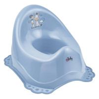 Горшок с антискользящим покрытием Maltex Zebra Chamber pot with anti slip rubber 6517_35 blue (голубой)