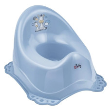 Горщик з антиковзаючим покриттям Maltex Zebra Chamber pot with anti slip rubber 6517_35 blue (блакитний)