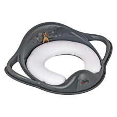 Накладка на унітаз м'яка Maltex Minimal Padded toilet trainer seat - Pony 6130_90 grey (сірий)