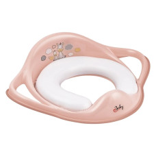 Накладка на унітаз м'яка Maltex Zebra Padded toilet trainer seat 6181_41 pink (рожевий)