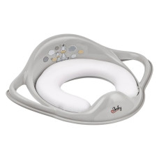 Накладка на унітаз м'яка Maltex Zebra Padded toilet trainer seat 6181_90 gray (сірий)