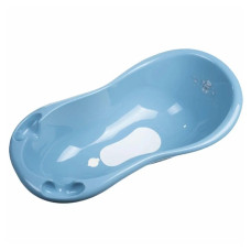 Ванна 100 см з пробкою і антиковзаючим килимком Maltex Bear Bathtub 100 cm with plug and anti-slip mat 2138_36 blue (блакитний)