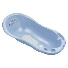 Ванна 100 см з пробкою і антиковзаючим килимком Maltex Zebra Bathtub 100 cm with plug and anti-slip mat 6753_35 blue (блакитний)