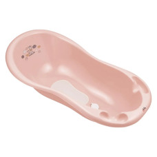 Ванна 100 см з пробкою і антиковзаючим килимком Maltex Zebra Bathtub 100 cm with plug and anti-slip mat 6753_41 pink (рожевий)