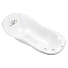 Ванна 100 см з пробкою і антиковзаючим килимком Maltex Zebra Bathtub 100 cm with plug and anti-slip mat 6753_60 white (білий)