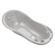 Ванна 100 см з пробкою і антиковзаючим килимком Maltex Zebra Bathtub 100 cm with plug and anti-slip mat 6753_90 gray (сірий)