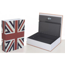 Книга-Сейф на замку Mk 0791 металева Union Jack