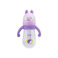 Пляшечка пластикова з силіконовими ручками Mgz-0200(Violet) 260 мл