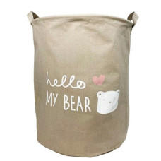 Кошик для іграшок та білизни «Hello my bear» Mgz-1004(Grey)