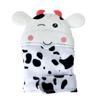 Прорезыватель-Перчатка "Коровка" Mgz-0405(White) на липучке