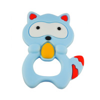 Прорезыватель силиконовый "Енот" Mgz-0402(Blue) в футляре
