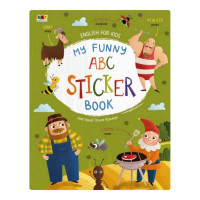 Обучающая тетрадь English for kids: My Funny Abc Sticker Book 20904 с наклейками