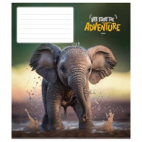 Зошит учнівський "Adventure" 018-3291K-2 в клітинку, 18 аркушів