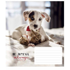 Тетрадь ученическая "Be joyful always" 012-3263L-3 в линию, 12 листов