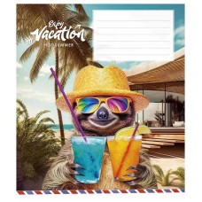 Зошит учнівський "Cool vacation" 012-3318K-1 в клітинку, 12 аркушів