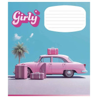 Тетрадь ученическая "Girly" 024-3330L-2 в линию, 24 листов