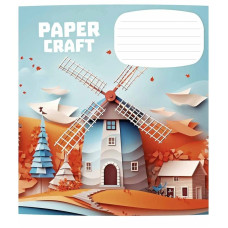 Зошит учнівський "Paper craft" 012-3354K-3 в клітинку, 12 аркушів