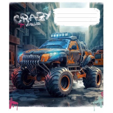 Зошит загальний "Monster trucks" 048-3283L-4 у лінію, 48 аркушів