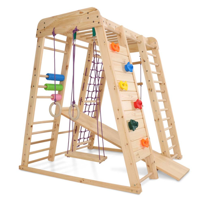 Спортивний комплекс вуличний дитячий Sportbaby «Акварелька-outdoor 2»