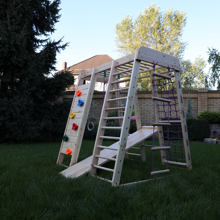 Спортивний комплекс вуличний дитячий Sportbaby «Акварелька-outdoor 2»